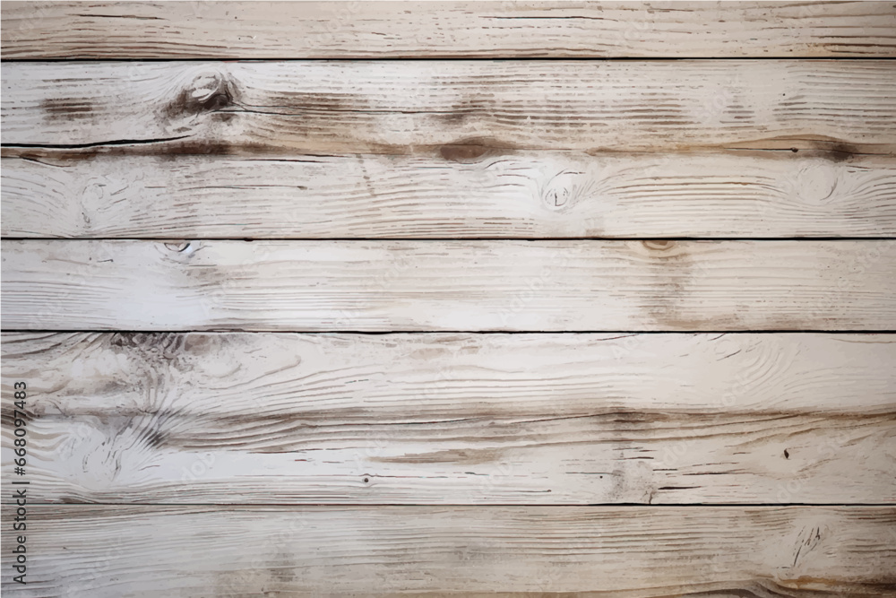 Naklejka premium texture of old, damaged, cracked wood bleached with white paint with knots in a boho style