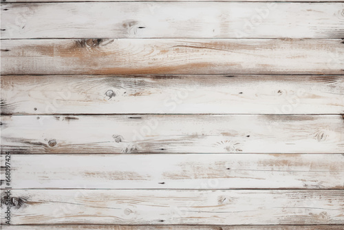 texture of old, damaged, cracked wood bleached with white paint with knots in a boho style