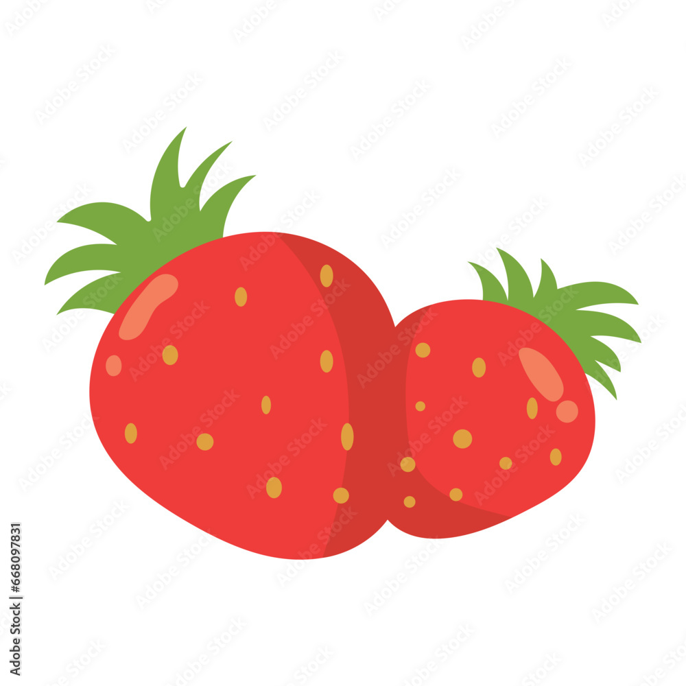 delicious fresh fruit cartoon vector