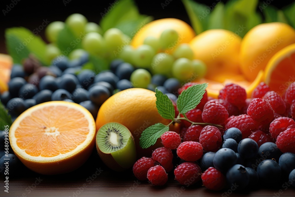 Appetizing fresh background on the theme of healthy fruits Appetizing fresh background on the theme of healthy fruits