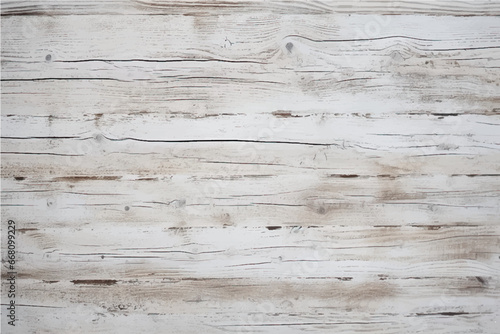 texture of old, damaged, cracked wood bleached with white paint with knots in a boho style