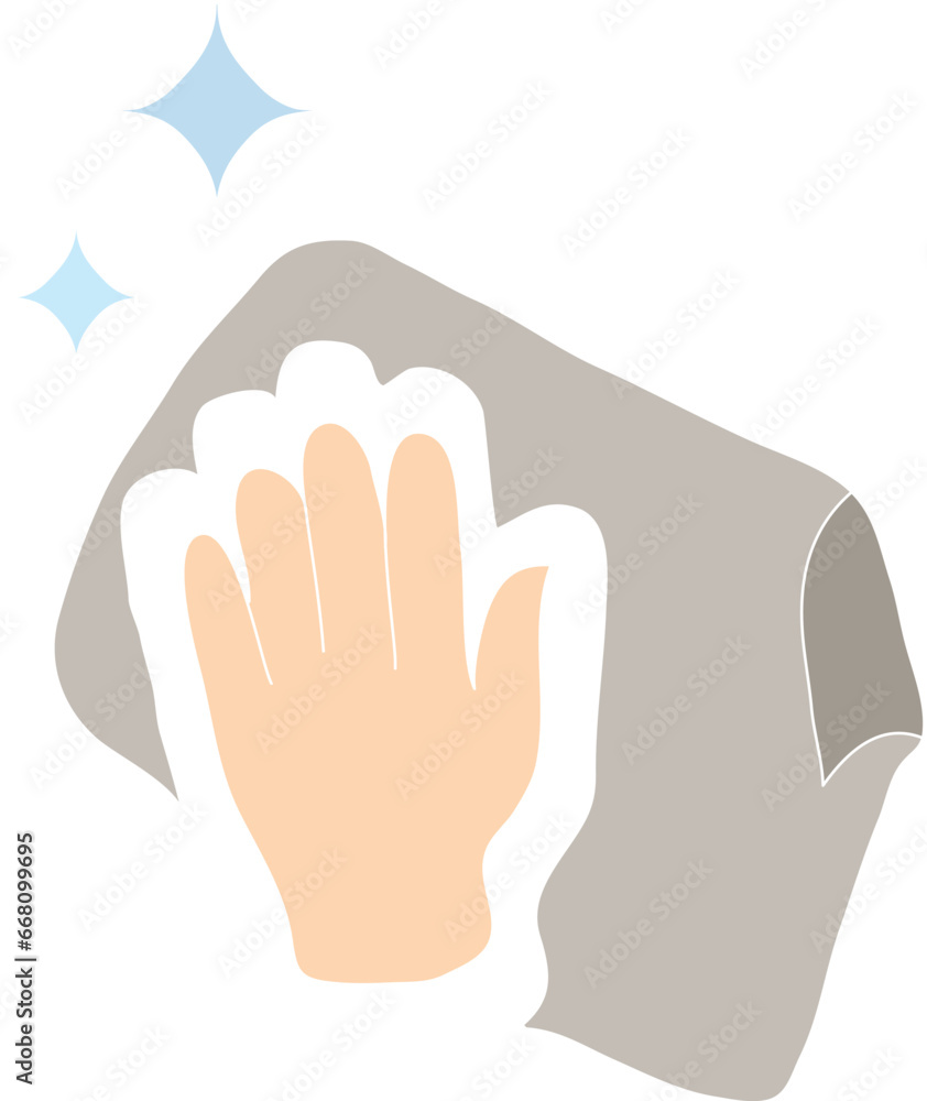 Obraz premium wipe icon 