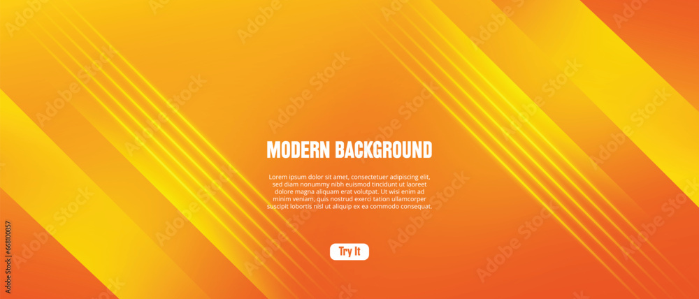 Abstract circle and flowing wave line gradient orange and yellow background. Use for brochure, flyer, poster, leaflet, presentation, book cover, banner, landing page, website template and more. Abstract circle and flowing wave line gradient orange and yellow background. Use for brochure, flyer, poster, leaflet, presentation, book cover, banner, landing page, website template and more.
