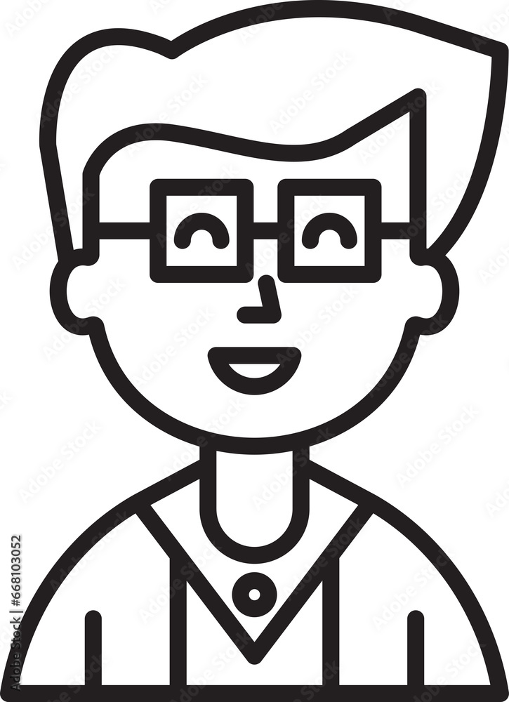 Nerd Boy Character Avatar Illustration
Nerd Boy Character Avatar Illustration