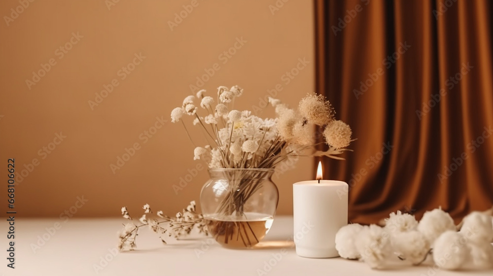 Elegant floral background as wedding decoration 