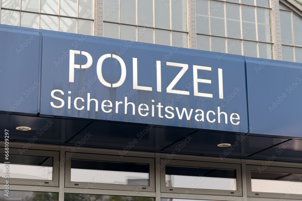Polizei, Sicherheitswache in Hamburg, Hauptbahnhof Polizei, Sicherheitswache in Hamburg, Hauptbahnhof