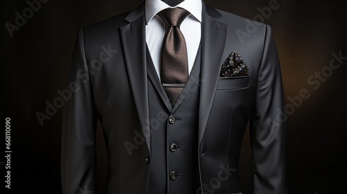 Classic men's suit photo