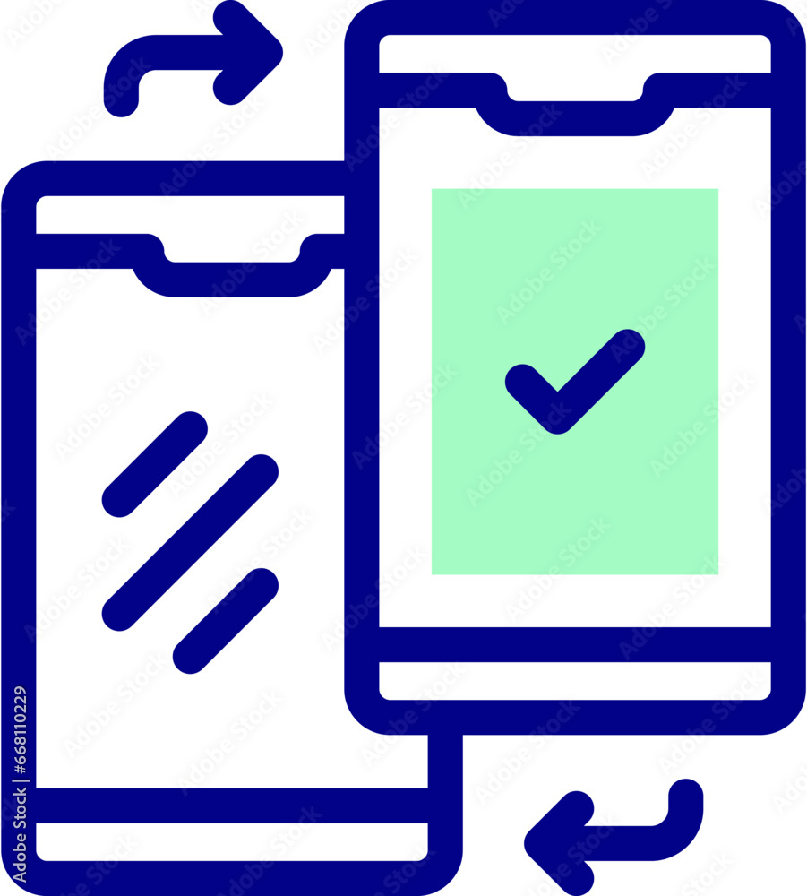 illustration of a blue icon on white illustration of a blue icon on white