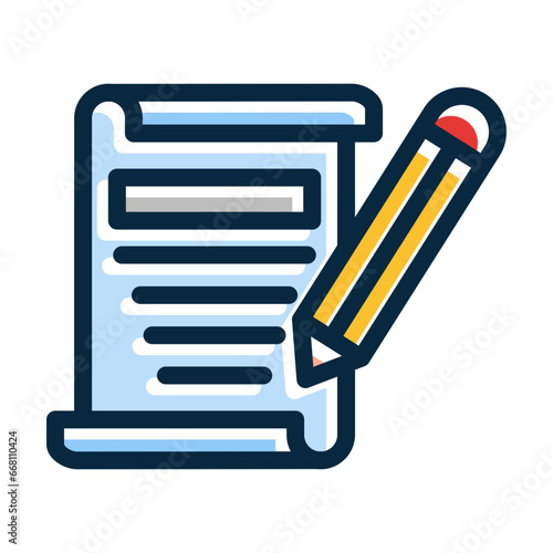 Declare Vector Thick Line Filled Colors Icon Design Vector Thick Line Filled Colors Icon Design