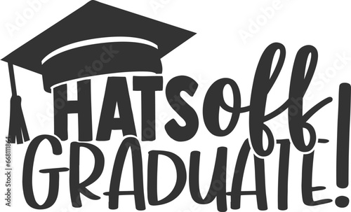 Hats Off Graduate - Graduation Illustration