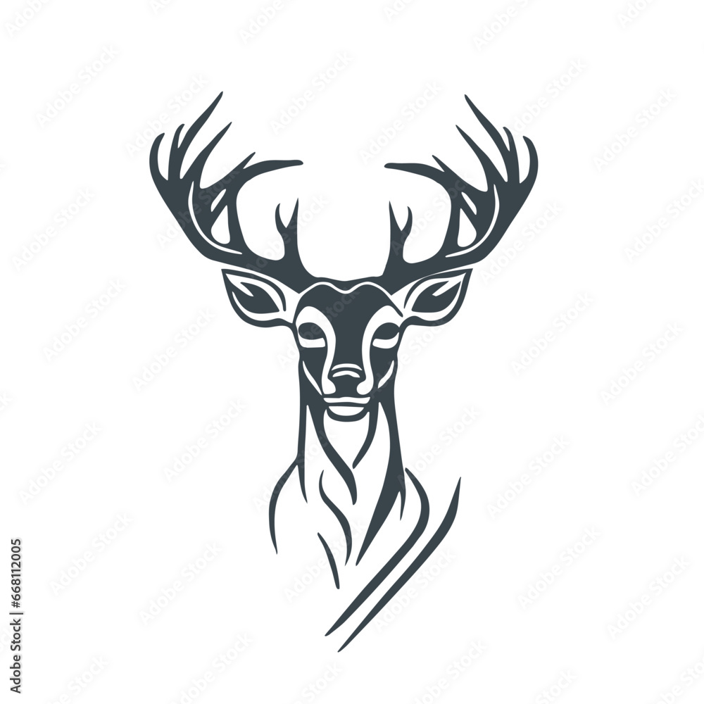 Deer symbolizing art design stock illustration Deer symbolizing art design stock illustration