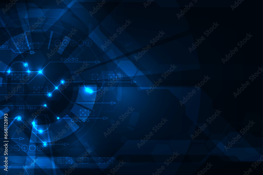 Vector tech circle abstract technology. Futuristic digital hi-tech background design. Vector tech circle abstract technology. Futuristic digital hi-tech background design.