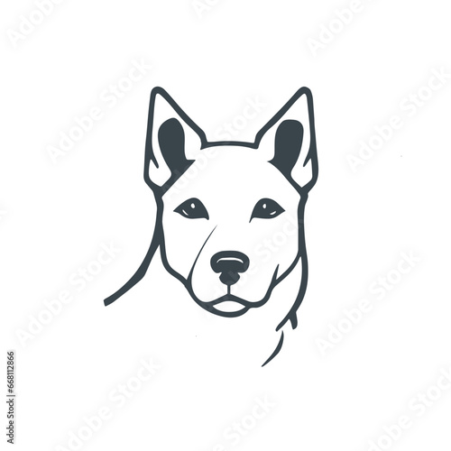  Dog symbolizing art design stock illustration