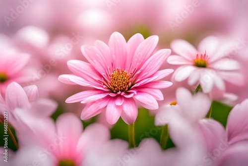 pink daisy flower © Naila