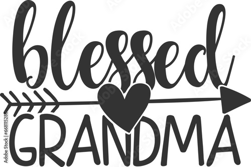 Blessed Grandma - Grandma Illustration