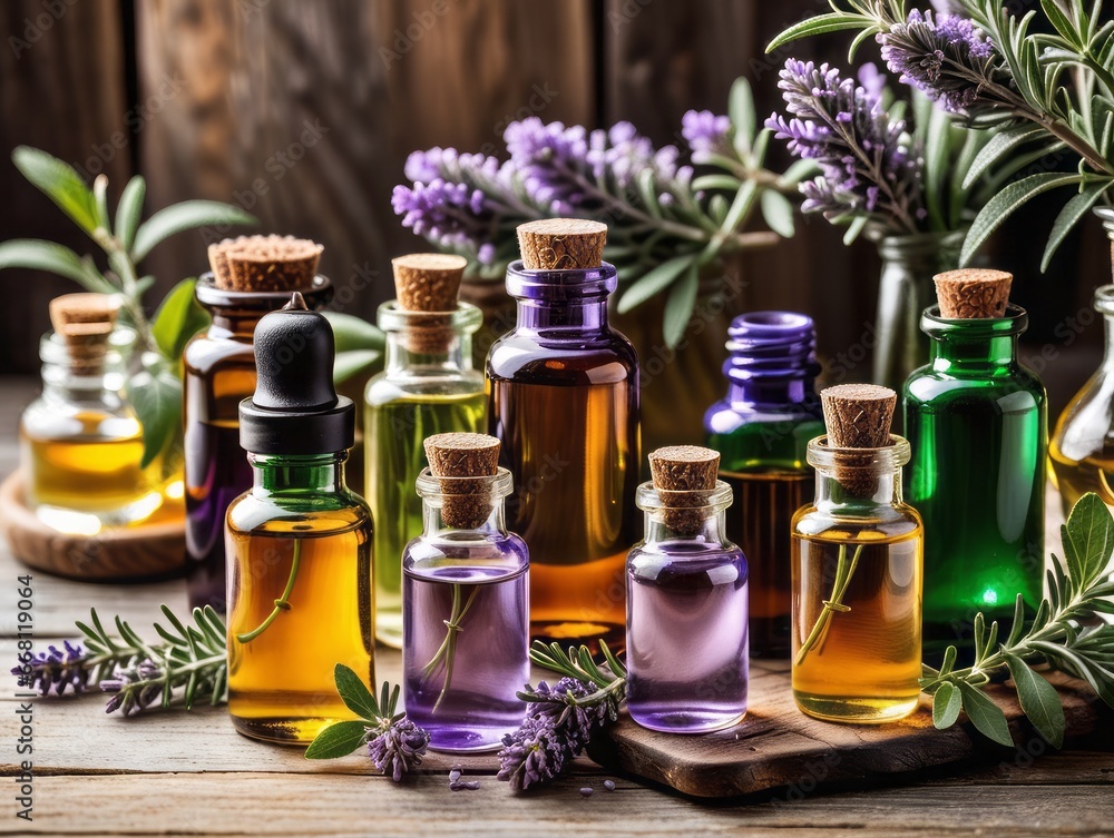 Oil with flowers Oil with flowers