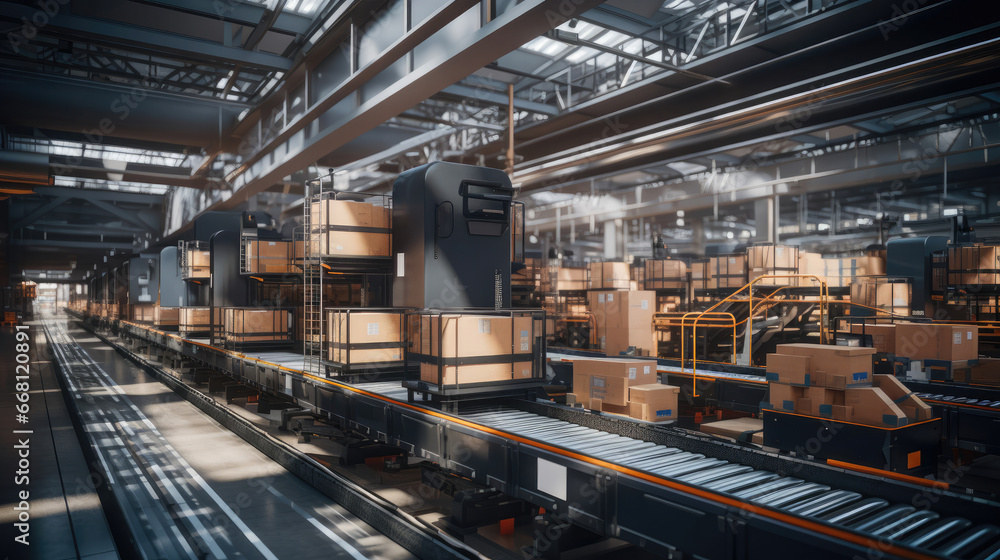 Freight Distribution Center: Automated Sorting System for Packages and Parcels Freight Distribution Center: Automated Sorting System for Packages and Parcels
