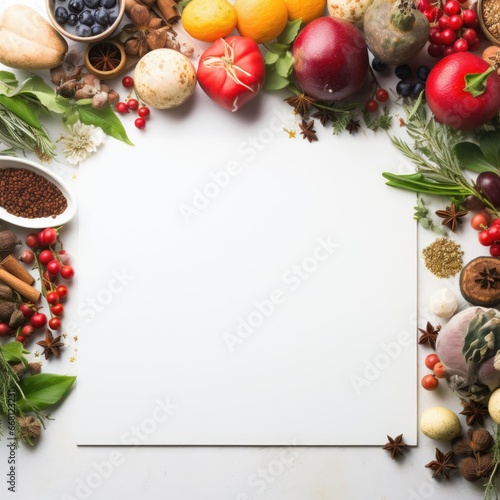 Christmas and New Year holiday banner with a Silver background and a Festive Feast. Concept with space for text for ads, banners and greeting card