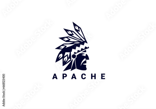 apache, apache logo, red indian, chief logo, warrior, warrior logo, apache rhino, 