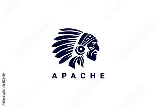 Photos apache, apache logo, red indian, chief logo, warrior, warrior logo, apache rhino
