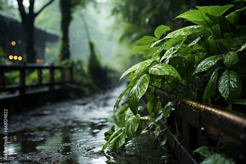 Wild plants after the rain