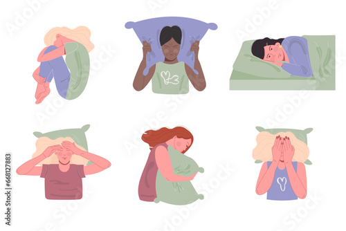 A set of international women with insomnia sleep disorder
