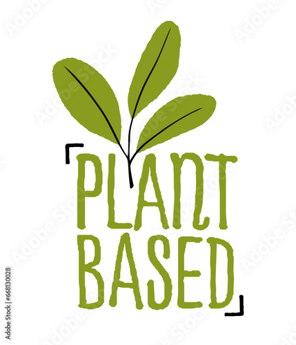 Plant-based hand drawn stamp for food labeling