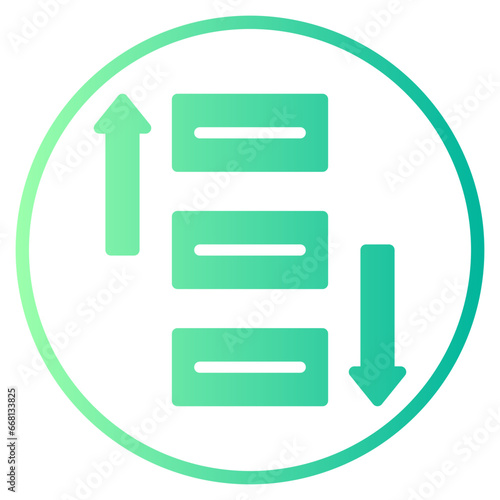 prioritize gradient icon