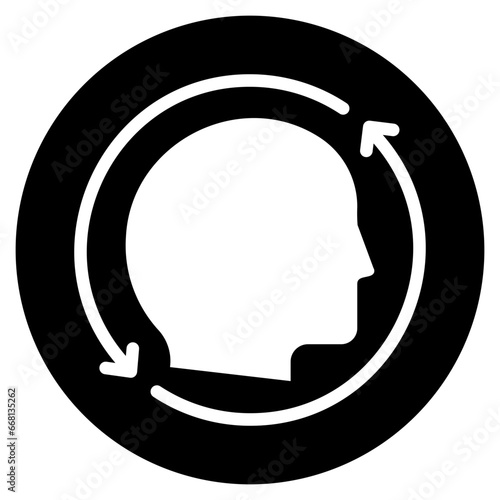 brain glyph icon