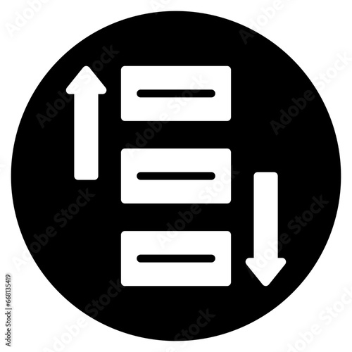 prioritize glyph icon