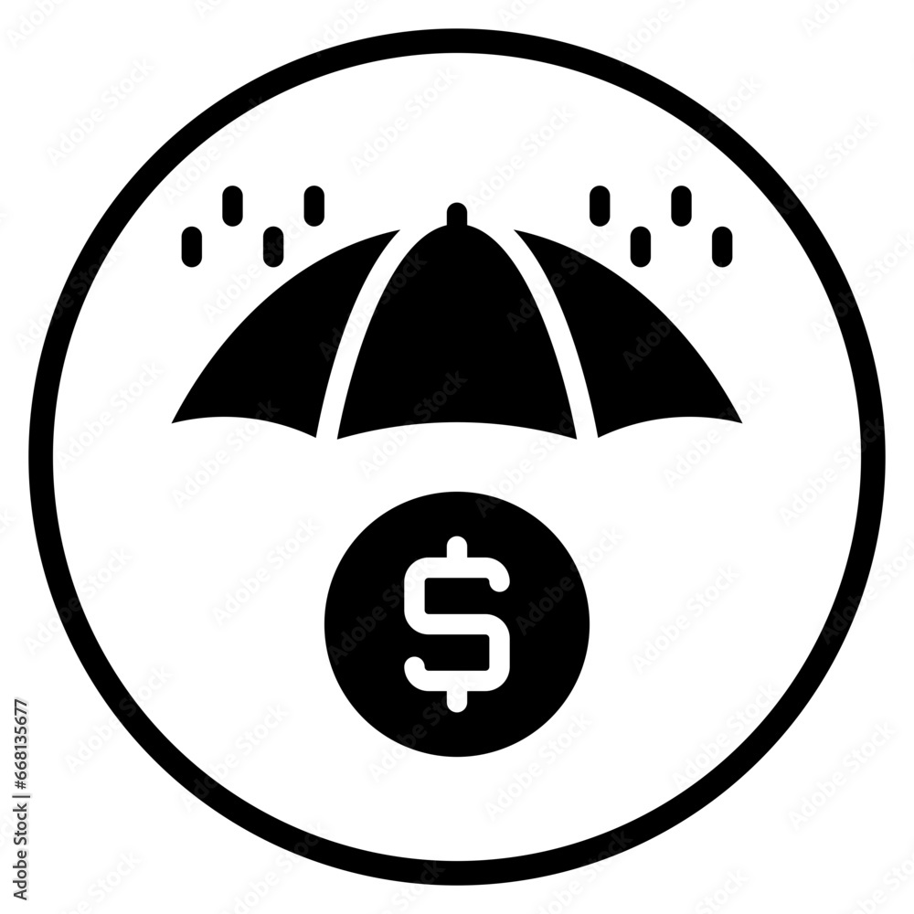 umbrella glyph icon umbrella glyph icon