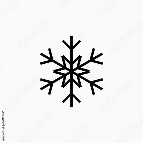 Frozen  Icon. Freeze Symbol - Vector Logo Template.