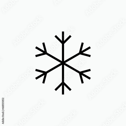 Frozen  Icon. Freeze Symbol - Vector Logo Template.