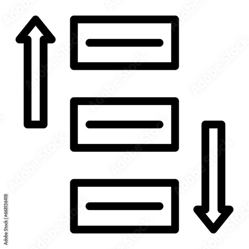 prioritize line icon