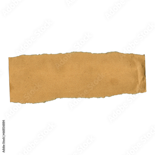 Ripped Craft Paper Edge Transparent Texture Background