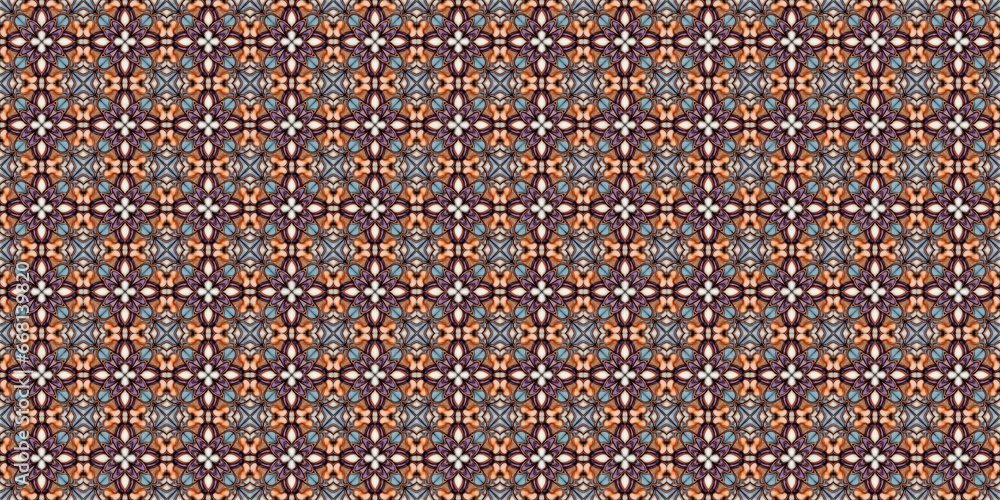 Seamless Repeatable Abstract Tribal Pattern,  Geometric Ethnic Design