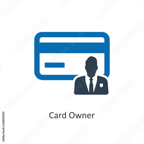 Card Owner and owner icon concept