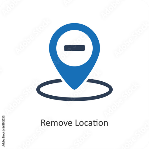 Free Download Remove Location and pin icon concept - GFXLoad