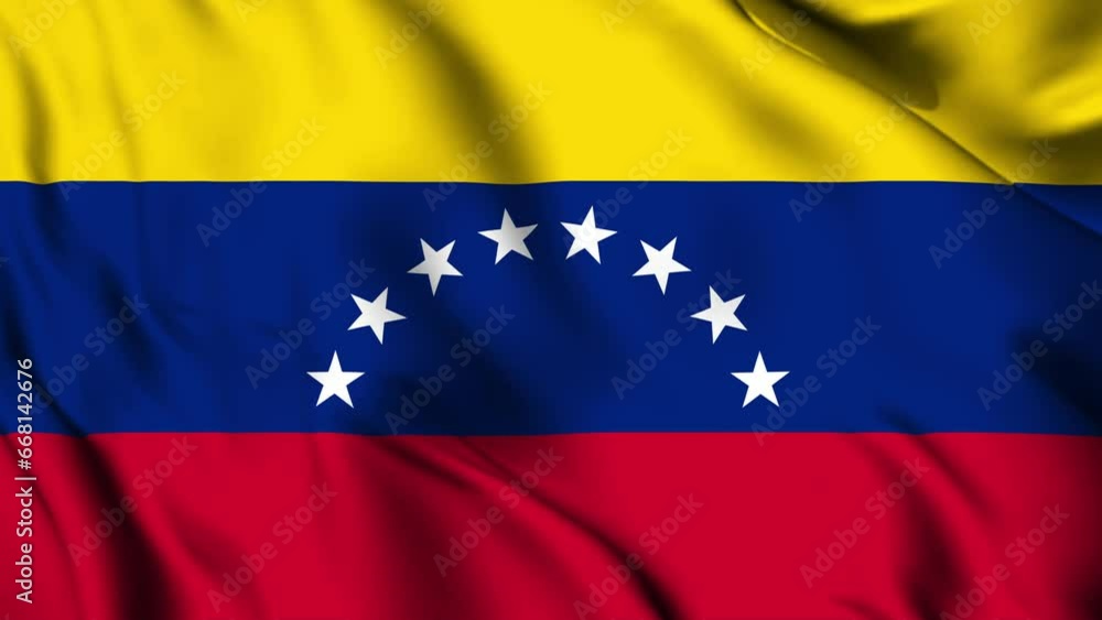 Venezuela flag, waving animation video Venezuela flag, waving animation video
