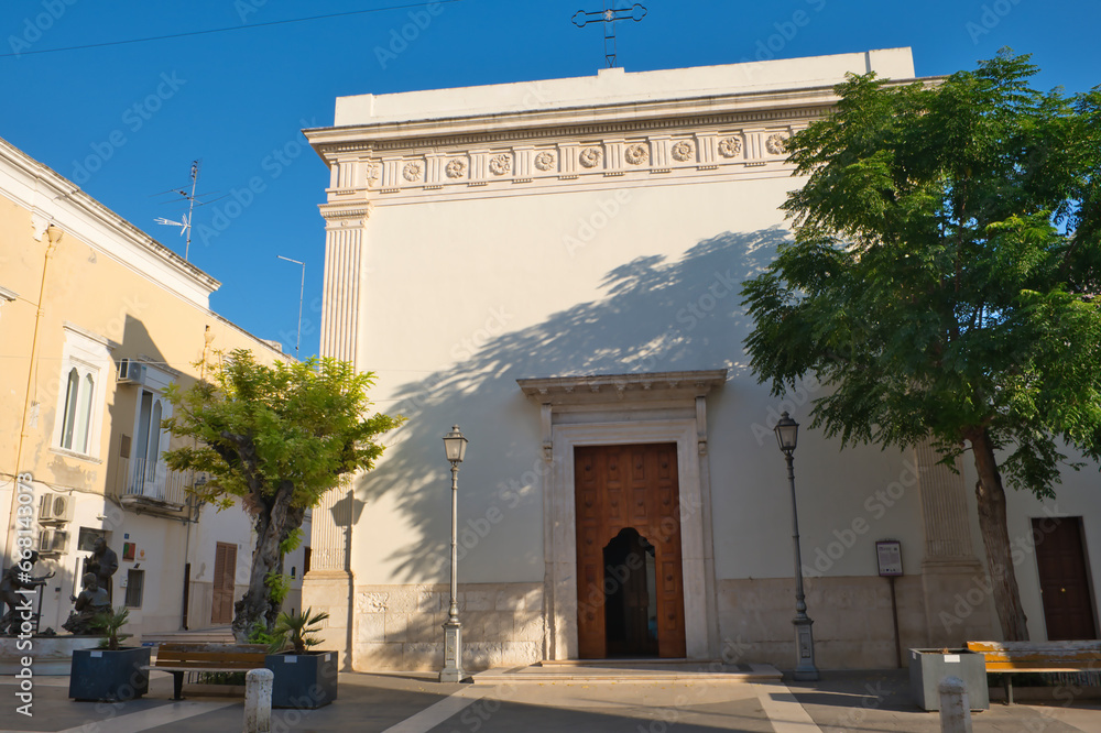 Church of Saint Mary of Mount Carmel, called in Italian, del carmine, in Manfredonia, Apulia, Italy