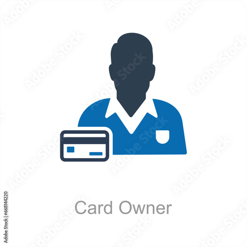 Card Owner and owner icon concept