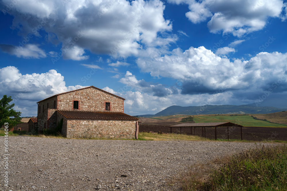 Rural landscape in Tuscany near San Quirico d Orcia Rural landscape in Tuscany near San Quirico d Orcia