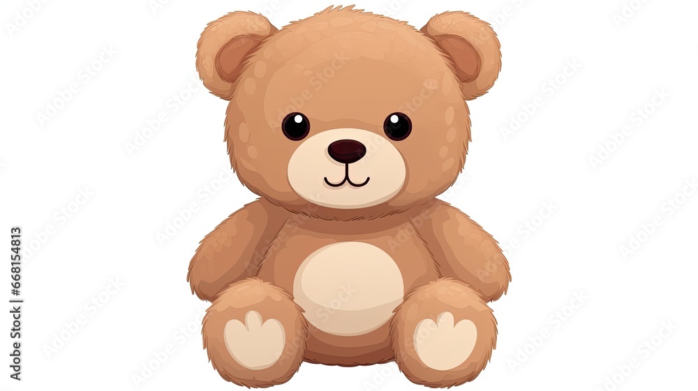 cute toy bears on white background. cute toy bears on white background.
