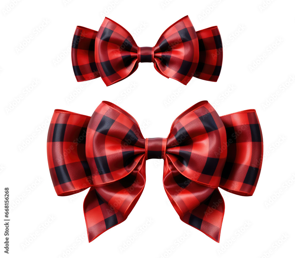 red , black ribbon and bow isolated on transparent background red , black ribbon and bow isolated on transparent background