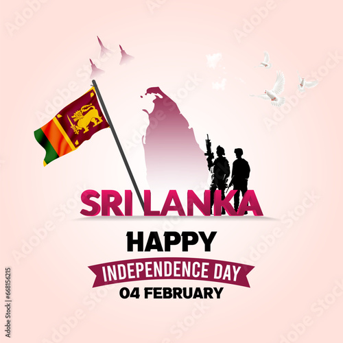 Sri Lanka Independence Day social media post and web banner