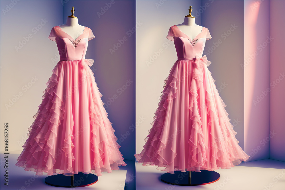 Obraz premium A beautiful Cocktail dress. Effortlessly Chic. Embrace Elegance with a Stunning Cocktail Dress. Generative AI