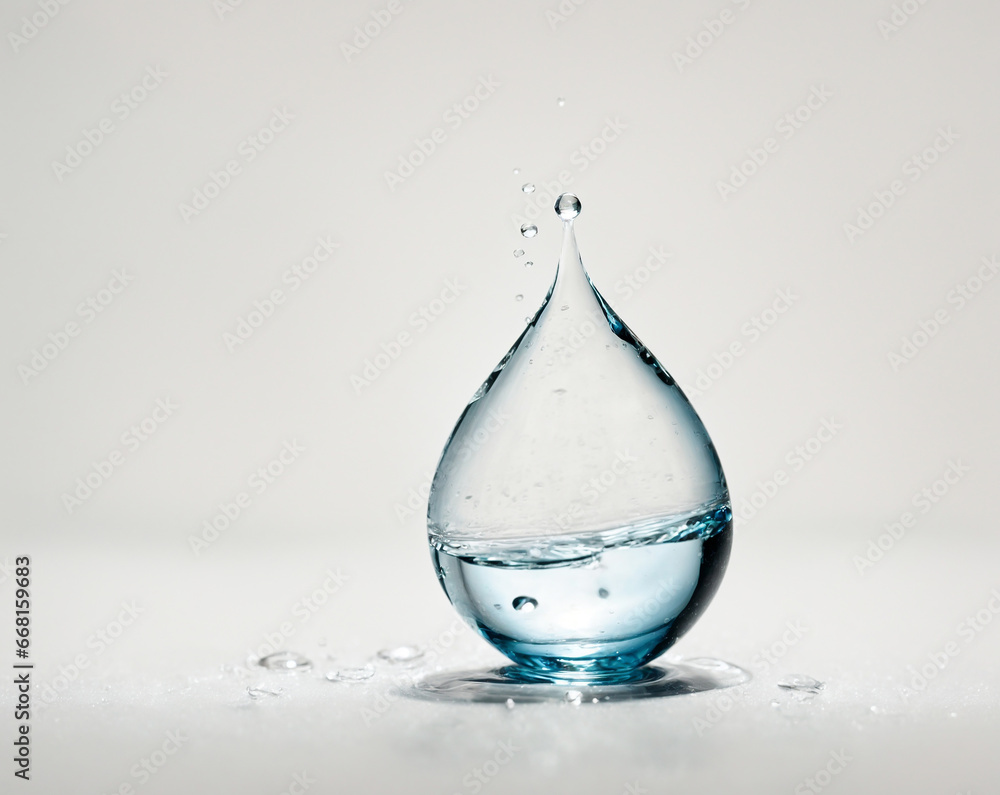 water drop in glass water drop in glass