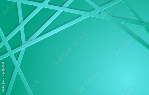 Light green 3d papercut line background template. Background template with an elegant design concept for banner, flayer.