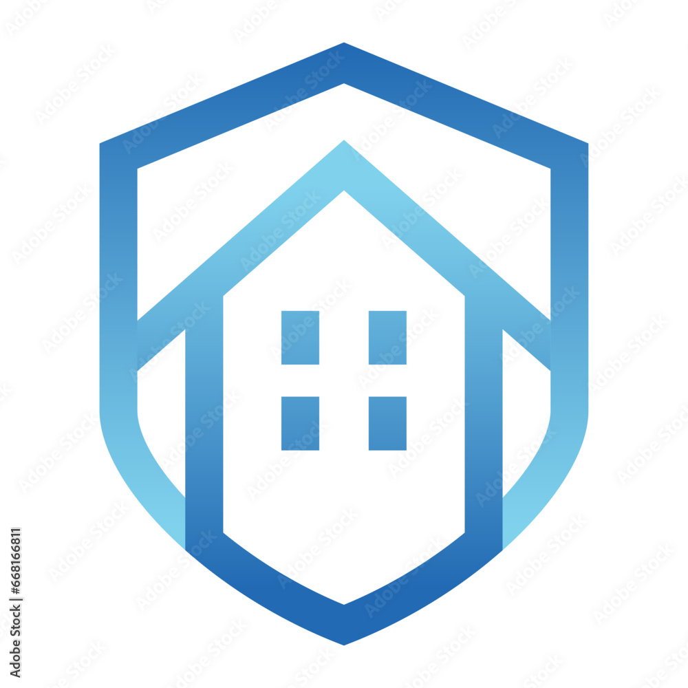 Home Shield Logo Template Design on white background Home Shield Logo Template Design on white background
