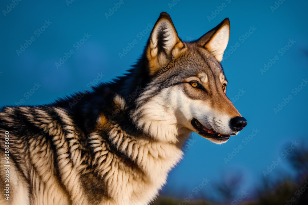 A bueatuful Wolf. Guardians of the Wilderness. Exploring the Realm of Wolves. Generative AI A bueatuful Wolf. Guardians of the Wilderness. Exploring the Realm of Wolves. Generative AI